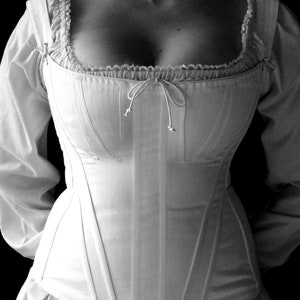 Romantic Era Corset c.1835 Ada, Regency Long Stays, Early Victorian Coutil or Brocade, All Sizes, Straps, Jane Austen costume cosplay