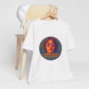 Imagine Peace Quote T-Shirt: Unisex Inspirational Graphic Tee