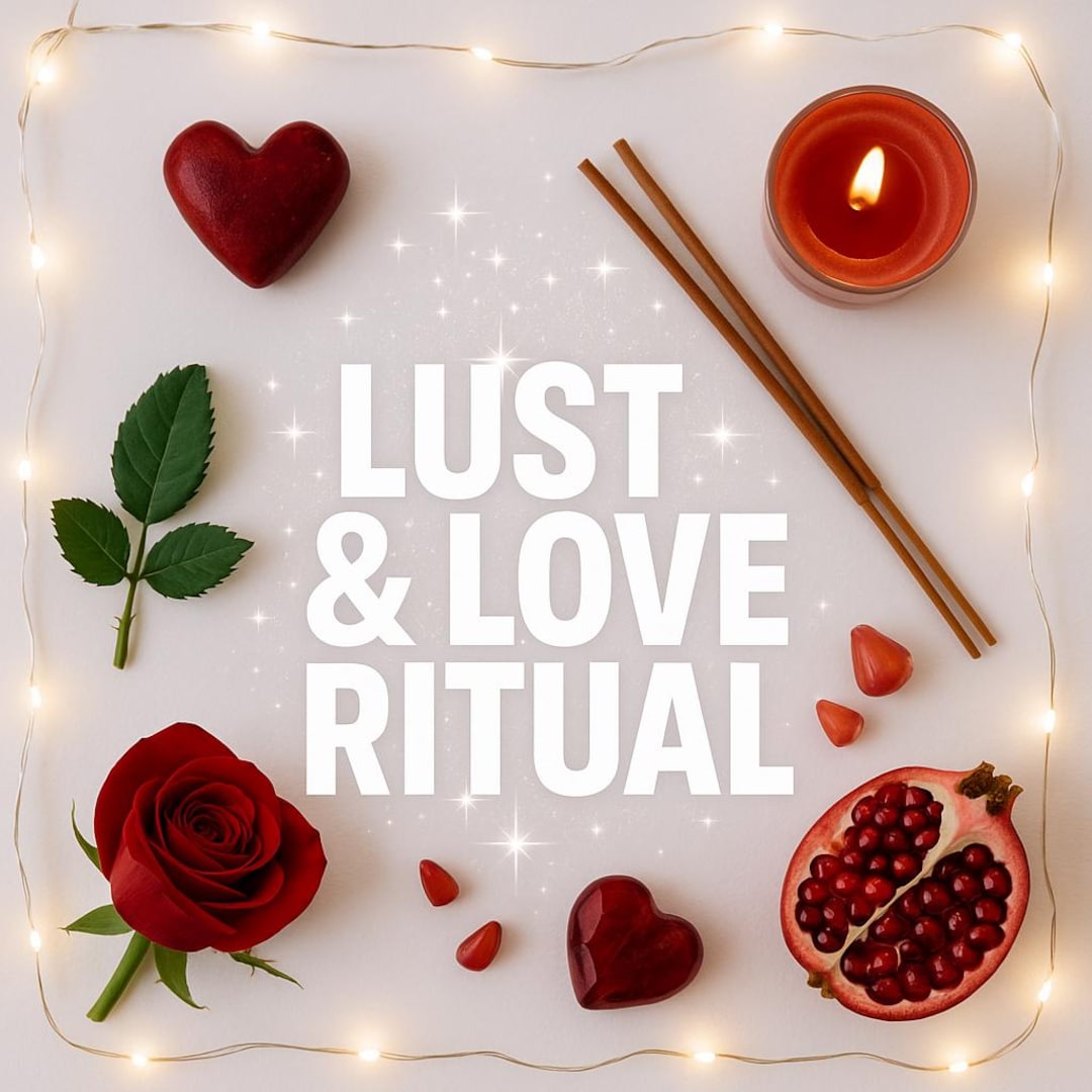 A ritual candle set for igniting passion and love chemistry