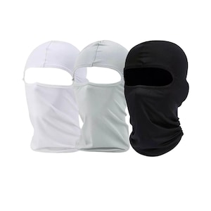 3-Pack Unisex Ski Masks – Black, White & Grey Balaclava for Men and Women | Windproof Face Mask for Skiing, Motorcycle, Outdoor Sports