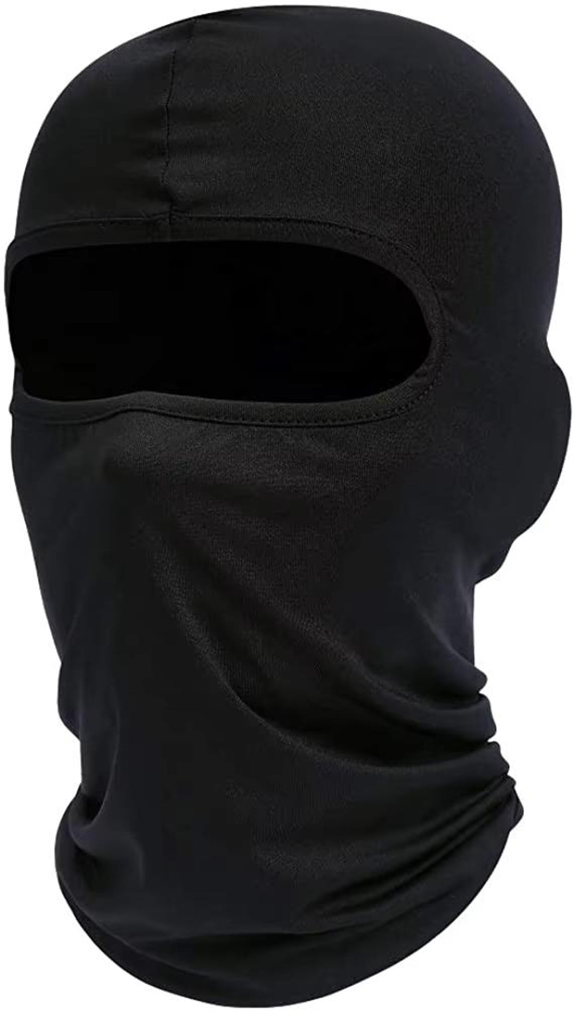 Unisex Breathable Black Half Ski Mask for Winter Activities