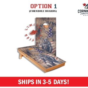 Bigfoot Cornhole Boards Game Set, American Flag Board, Patriotic USA Cornhole, Outdoor Games, Cornhole Scoreboard, Backyard Party Games