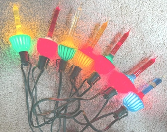 Rare Noma Tulip Bubble Lights -C7. Set of 7 Lights