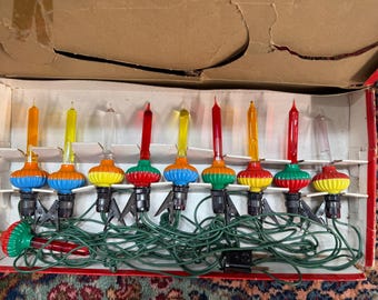 Rare 1940's Noma Bubble-Lites w/ Clips and extra lite