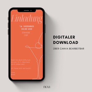 Digital birthday invitation | eCard invitation for a 30th, 40th, or 50th birthday | Birthday invitation to send via WhatsApp