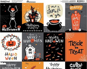 Halloween Stickers, Reminisce Fright Night Cardstock Stickers, Halloween Cardstock Stickers, Fright Night Stickers, Reminisce Halloween