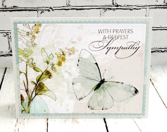 Sympathy Card, Butterfly Sympathy Card, With Deepest Sympathy Card, Ethereal Sympathy Card,