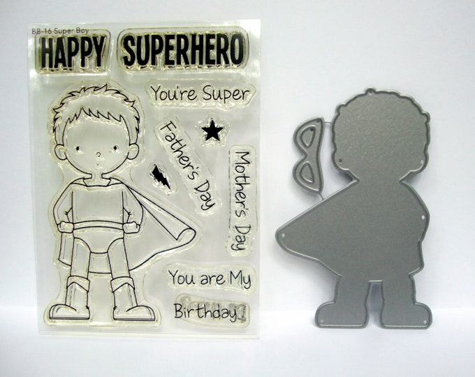 Super Boy Stamps and Dies by My Favorite Things, MFT Super Boy Stamp ...