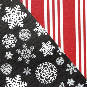 Carta Bella Paper, Christmas Delivery Collection,  12 x 12 Double Sided Paper, Christmas Snowflakes, Black and White Snowflake Paper