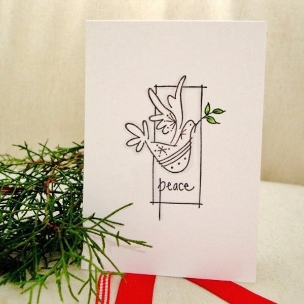 White Dove Christmas Card Set