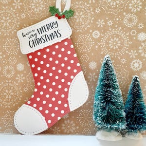 Christmas Gift Card Holder, Christmas Stocking Gift Card Holder,  Gift Card Holder