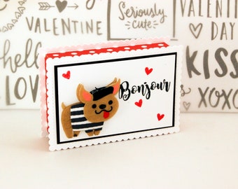 Valentine Gift Box, French Bulldog Gift Box, French Bulldog Valentine, Ring Box, Candy Box, Frenchie Gift Box, Frenchie Valentine,