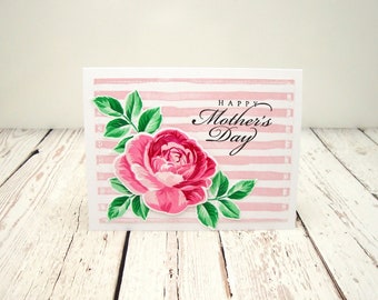 Mother's Day Card, Mother's Day Card with Rose, Floral Mother's Day Card, Happy Mother's Day, Mother's Day Roses,