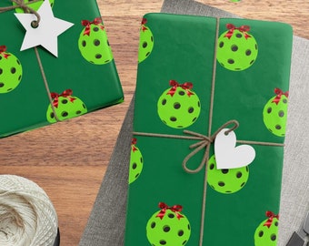 Carta da regalo per pickleball Carta da regalo per le feste Confezione regalo festiva Rotolo di carta da regalo Articoli per feste Decorazioni natalizie