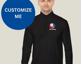 Felpa con cerniera a un quarto personalizzata Padel Team Giacca personalizzata Padel Club Abbigliamento esterno unisex sportivo Squadra Felpa uniforme della squadra Padel Pro