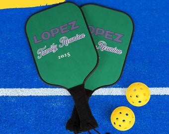 Kit racchetta da pickleball personalizzato Gioco di riunione di famiglia Set da pickleball Accessori da pickleball Attrezzatura da pickleball Regalo per giocatore di pickleball