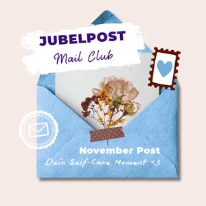 Snail Mail Club, Auszeit Geschenk, Self Care Set, Überraschungspost, Journaling & Scrapbooking Papier Set, Geschenk für Freundin, Papeterie