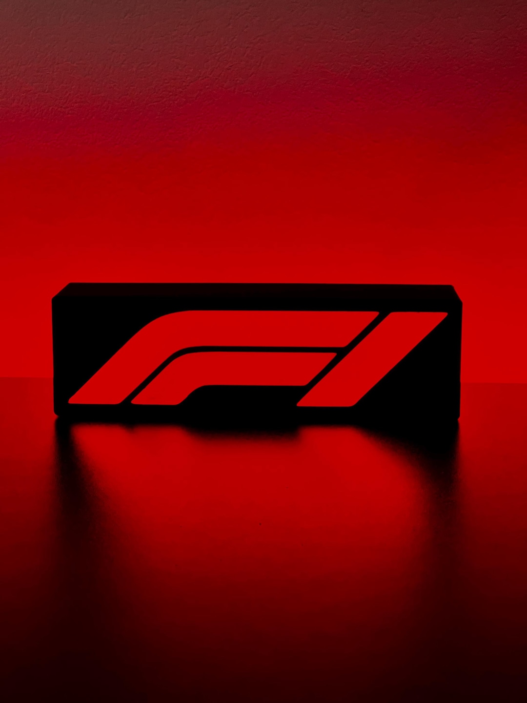 F4 Racing Sign Light 3D Printed Formula Racing Lightbox | LED Mood Lamp for Car Lovers | F1 ...