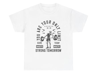 Camiseta unisex de entrenamiento físico, camiseta de entrenamiento para gimnasio y culturismo, ropa deportiva para hacer ejercicio, regalo para entusiastas del fitness, camiseta para fanáticos del gimnasio