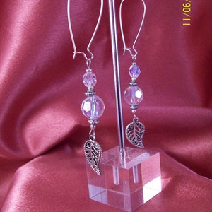 Crystal Princess Aurora Borealis Czech Crystal Glass Dangle Earrings