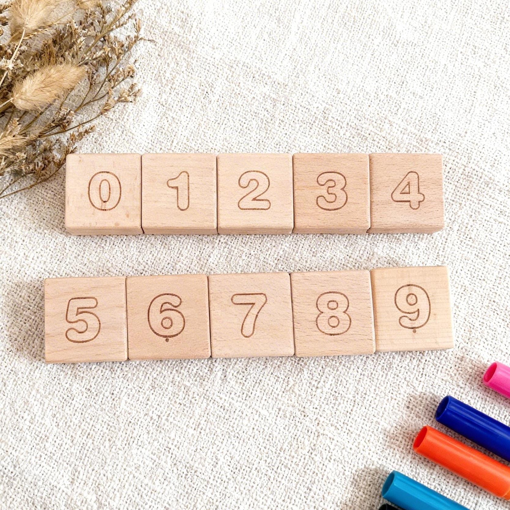 Color Your Own Wooden ABC Blocks, Tracing Alphabet & Animals, Baby ...
