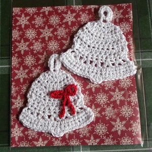 Christmas Ornaments - Christmas Bells - Crochet Bells
