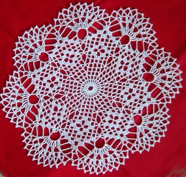 Doily Crochet Doily Made of White Crochet Thread Nice for - Etsy