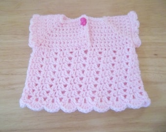 Baby Summer Top - Crochet Baby Top for the Summer - No Arms - Lace Pattern - Top for Baby Girl 3 Month