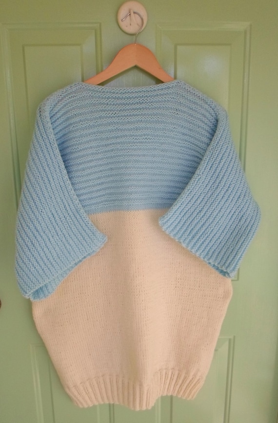 Big Comfy Sweater Hand Knitted Sweater Women's Size Large 