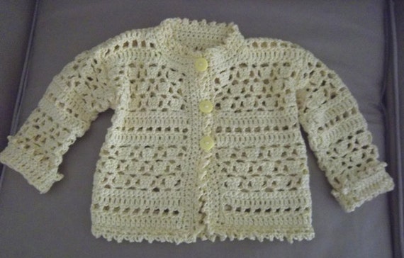 Gilet Cardigan Bebe Au Crochet Pour Garcon Ou Fille 6 Mois Etsy Gilet Cardigan Bebe Au Crochet Pour Garcon Ou Fille 6 Mois Etsy