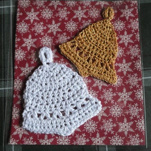 Christmas Ornaments - Christmas Bells - Crochet Bells