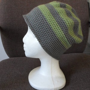 Slouchy Crochet Hat for Children or Adults Hat Size Medium 20 inches around