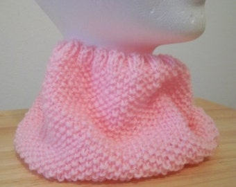 Cowl - Hand Knitted Cowl in Pink