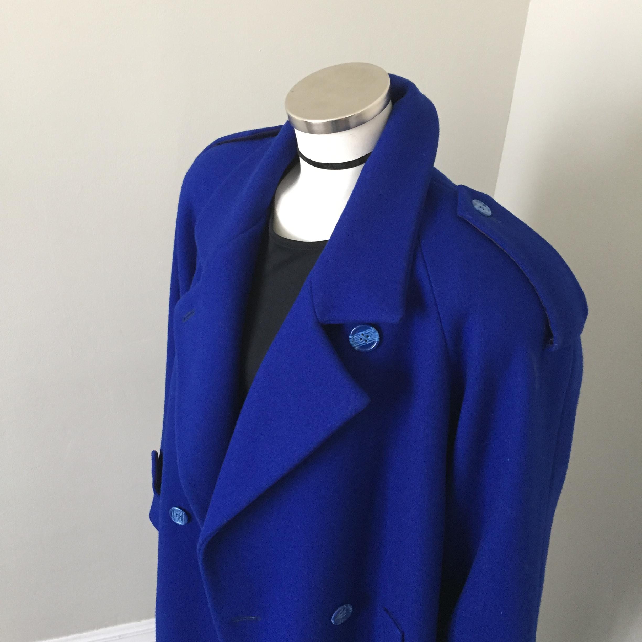 80s Long Coat - Etsy