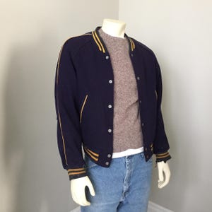 Mens 1950s Campus Jacket - Etsy