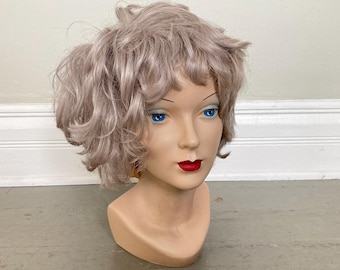 Vintage 1970s Light Gray Wig No. 24 Halloween Theater Costume