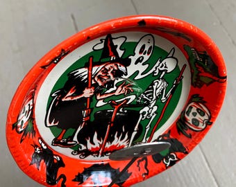 Vintage 1950s 1960s Halloween Noisemaker Clacker Like New