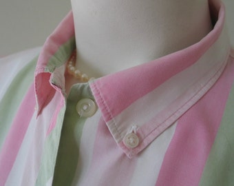 Vintage 1960s Yipes Stripes Summer Blouse Sleeveless VLV VFG