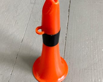Vintage 1950s 1960s Spec-Toy Product Halloween Party Home Decor Orange Black Noisemaker Horn