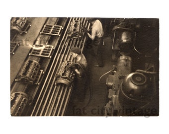 Vintage 1933 Photo Ford Motor Co. Plant Pittsburgh PA by Arthur Solomon (Protégé of Alfred Stieglitz) v8 engine car industrial 30s snapshot