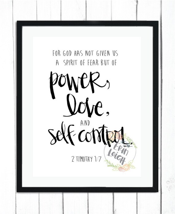 spirit of fear but of power love