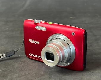 デジタルカメラ Nikon COOLPIX s203 Nikon Coolpix S203 - Point and Shoot Digital Camera - Etsy