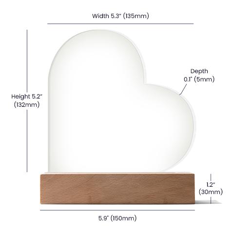 Targa Commemorativa A Forma Di Cuore Per Marito – Doppio Cuore Angraves, Ricordo Speciale - 2