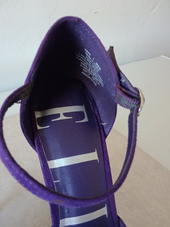 woman's size 8 pumps suede purple - image 3
