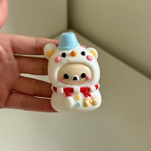 snowman bear taba Squishy toy, fidget toy, stress relief slime ball