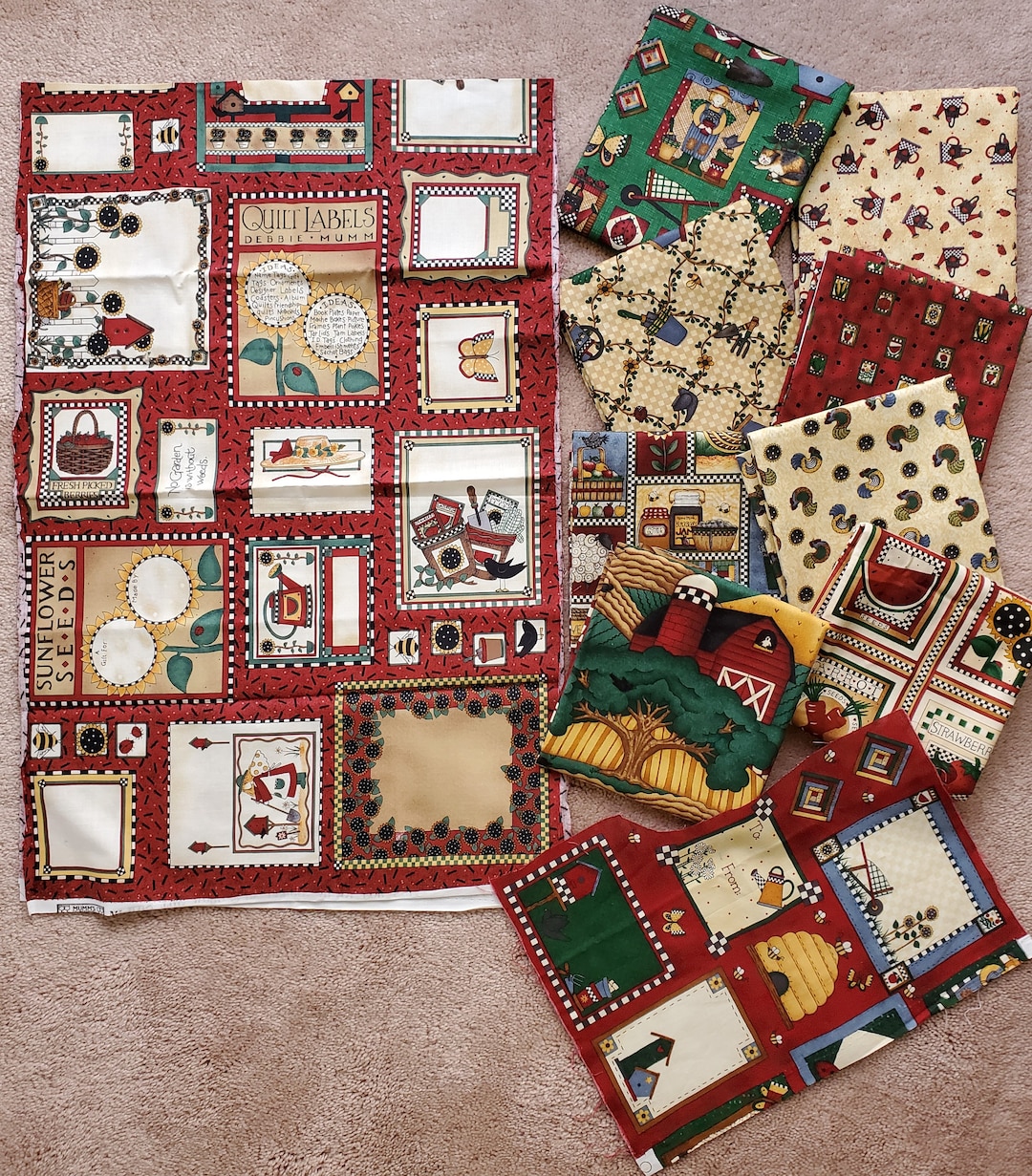Garden Themed Fabric Bundle Debbie Mumm Etsy