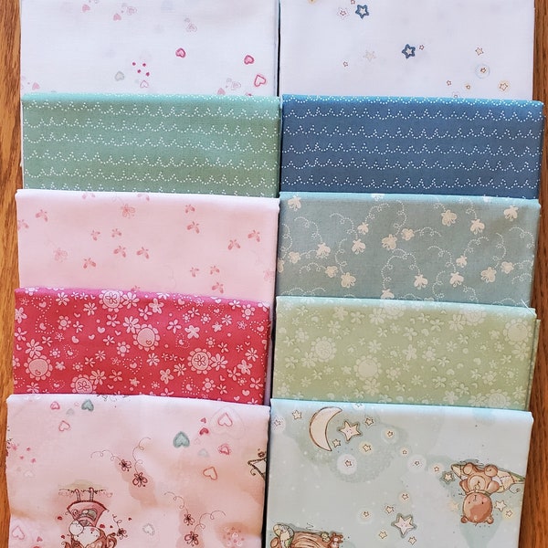 Baby Pastel Fabric (12) Half Yards