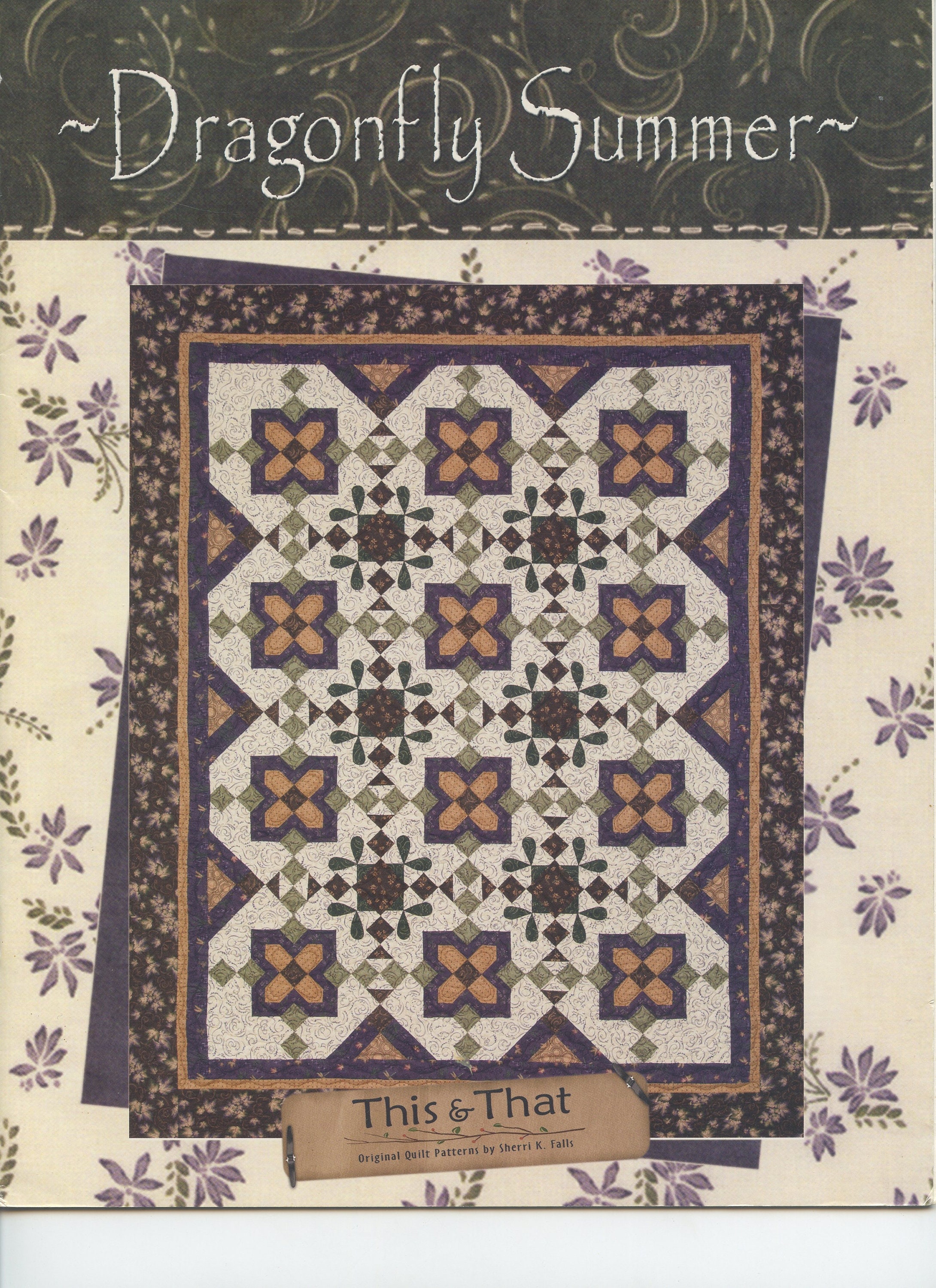 Dragonfly Summer Quilt Book - Table Runner & Tote Bag Projects - Etsy