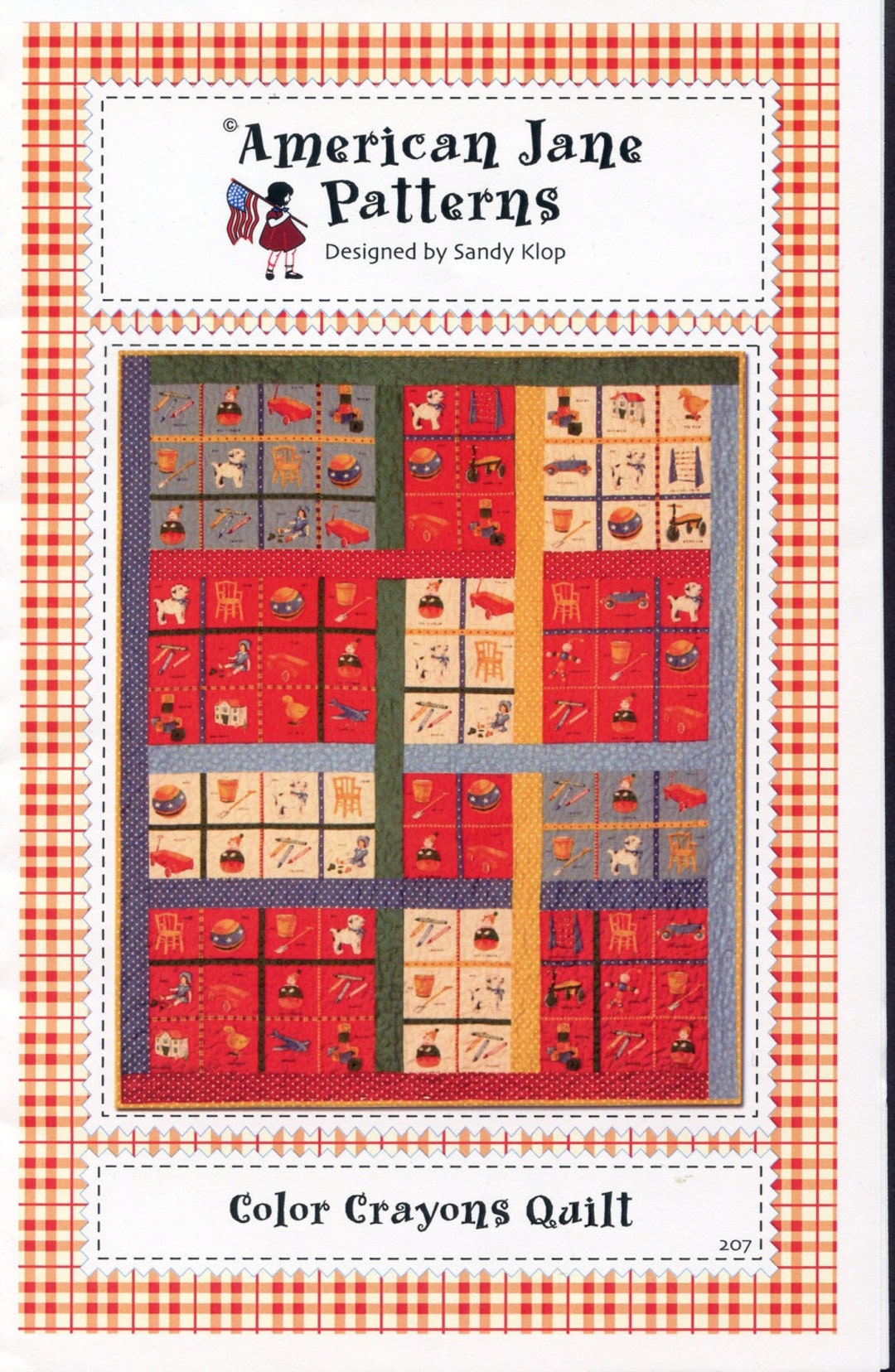 Color Crayons Quilt Pattern Etsy