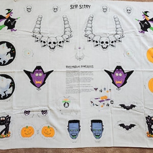 Halloween Sew Scary Applique Panel